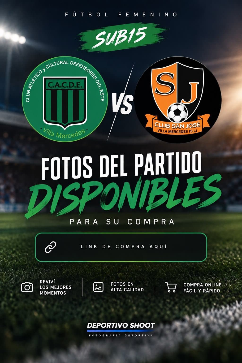 DEFENSORES DEL ESTE VS SAN JOSE SUB15 FEMENINO
